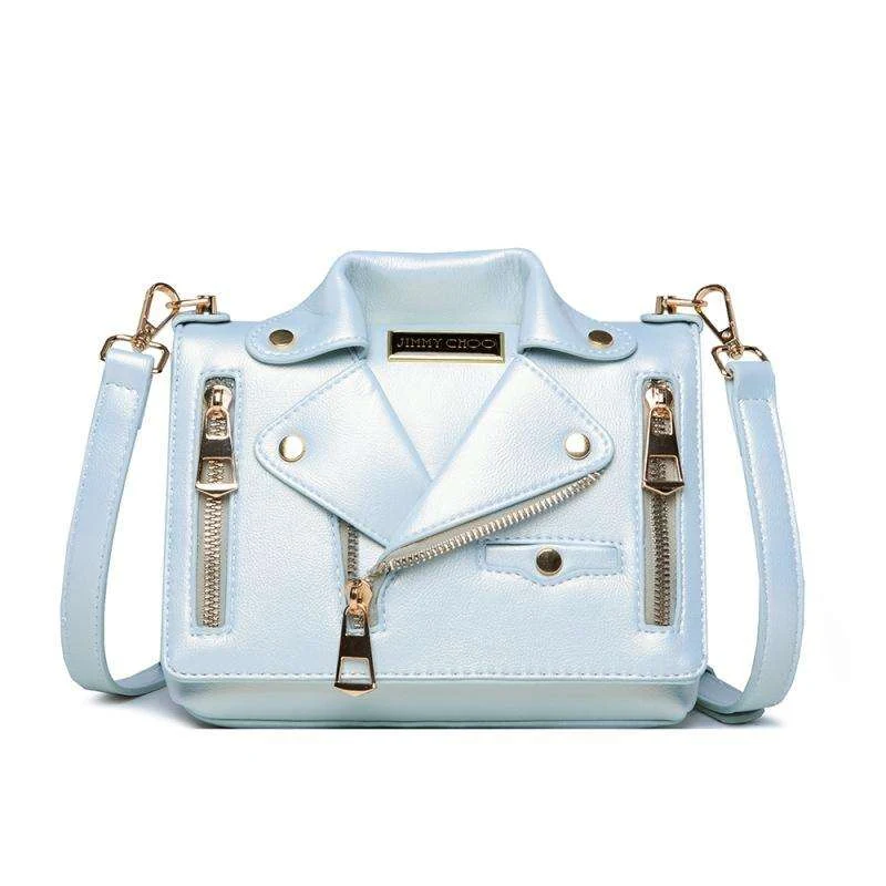 PU Envelope Mini Shoulder Bag with Removable Strap Blue color SKU reference