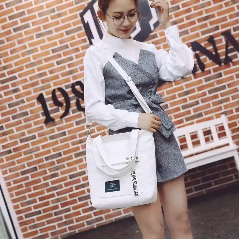Cotton Tote with Large Front Cover Pocket product reference image