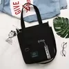 Cotton Tote with Large Front Cover Pocket Black color SKU reference