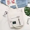 Cotton Tote with Large Front Cover Pocket White color SKU reference