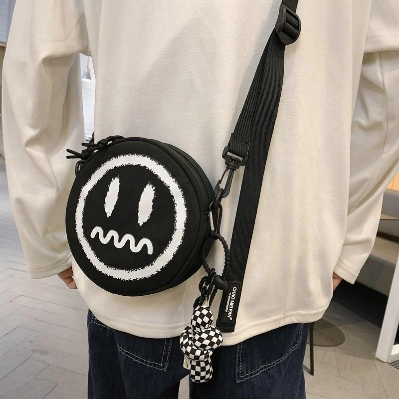 Smiley Face Round Mini Crossbody Bag product reference image