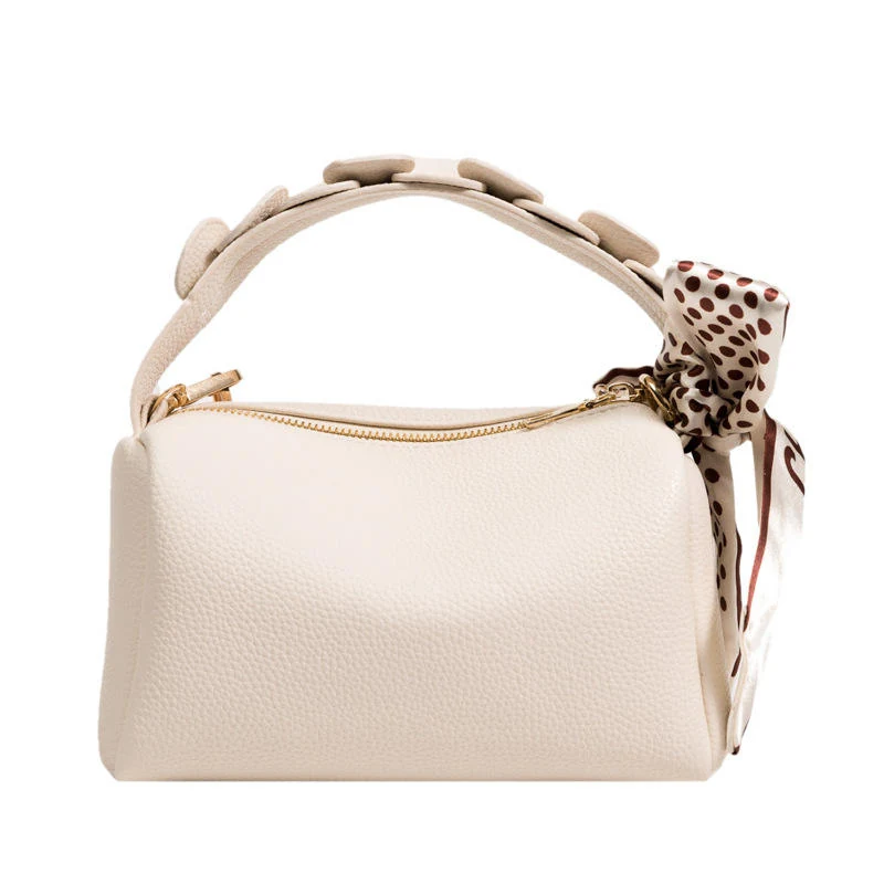 PU Crossbody Bag with Bow-Tie Detail White color SKU reference