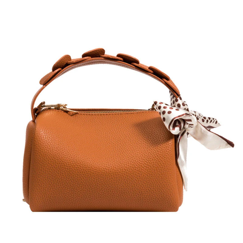 PU Crossbody Bag with Bow-Tie Detail Brown color SKU reference