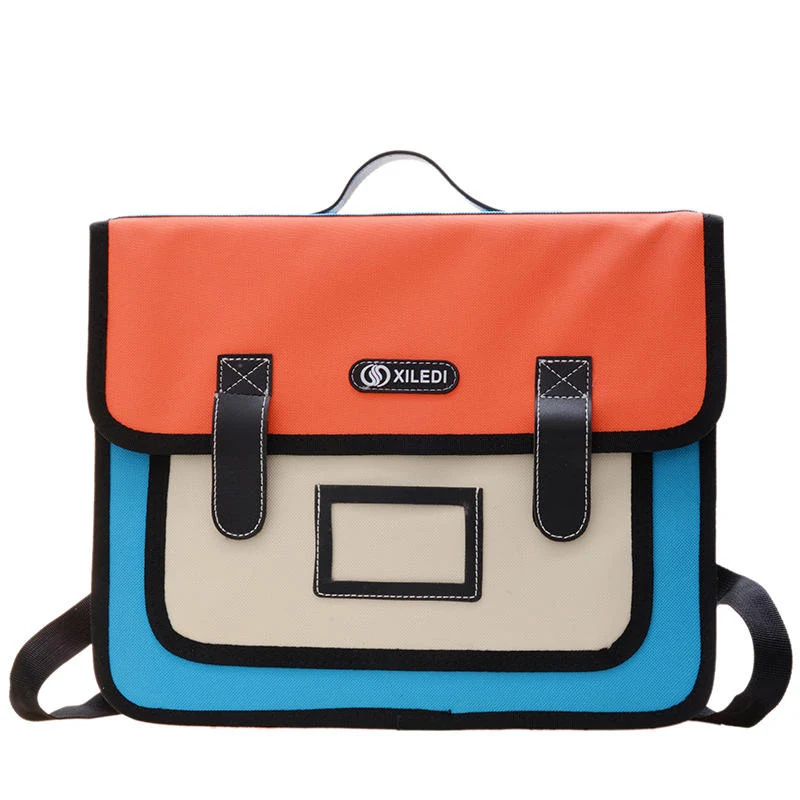 2D Cartoon Children's School Backpack for Ages 3–6 Orange color SKU reference