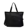Nylon Shoulder Tote with Multi-Point Closure Black color SKU reference