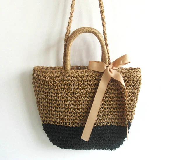 Woven Summer Bag Designs: Round Crossbody and Bow Tote Bow tote · reference 2 color SKU reference