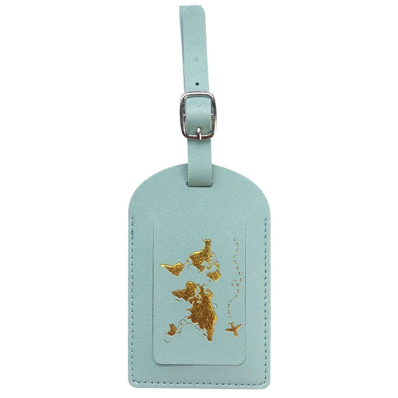 PU Passport Cover, Card Holder and Luggage Tag Collection Blue Luggage Tag color SKU reference