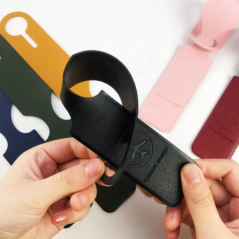 Custom PU Suitcase Luggage Identification Tag product reference image