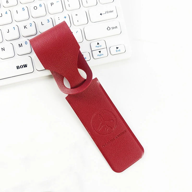 Custom PU Suitcase Luggage Identification Tag Grey color SKU reference