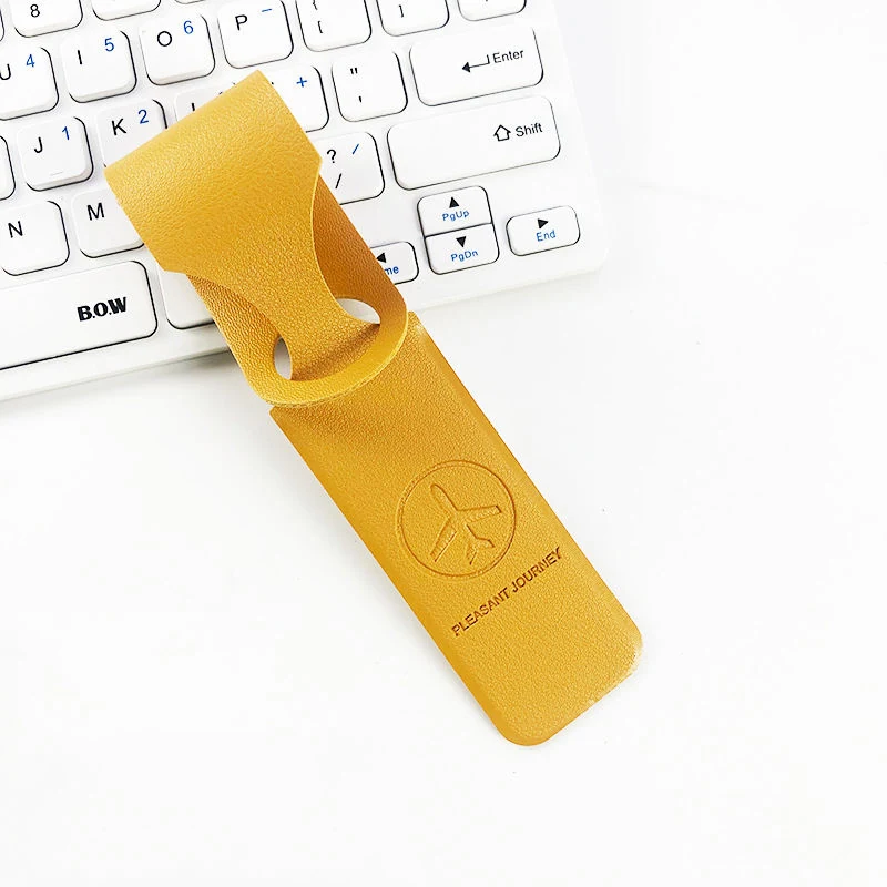 Custom PU Suitcase Luggage Identification Tag Red color SKU reference