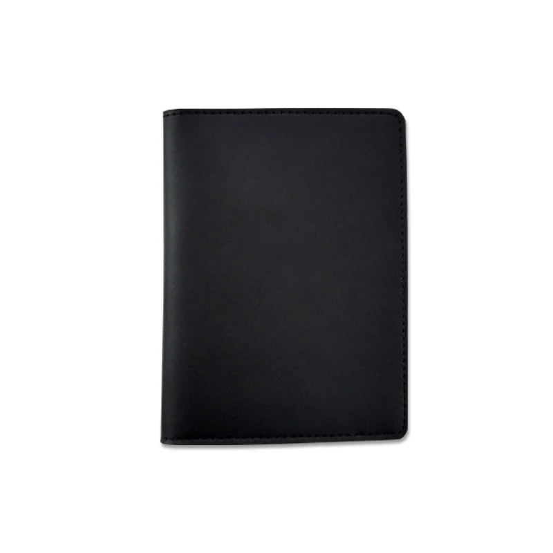 Genuine Leather Passport Holder & Luggage Tag Set Black Passport Case color SKU reference