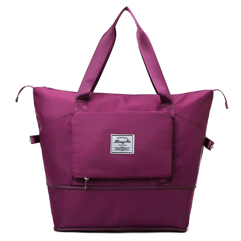 Expandable Gym & Travel Weekender Tote Dark Purple color SKU reference