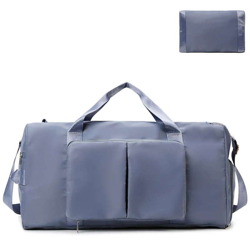 Expandable Waterproof Weekender with Shoe Compartment Haze Blue color SKU reference