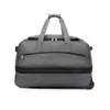 42L Quilted Expandable Rolling Travel Duffel Gray color SKU reference