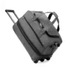 42L Quilted Expandable Rolling Travel Duffel Gray 2 color SKU reference