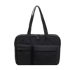 8 L Canvas Tote with Exterior Pocket Black color SKU reference