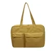 8 L Canvas Tote with Exterior Pocket Yellow color SKU reference