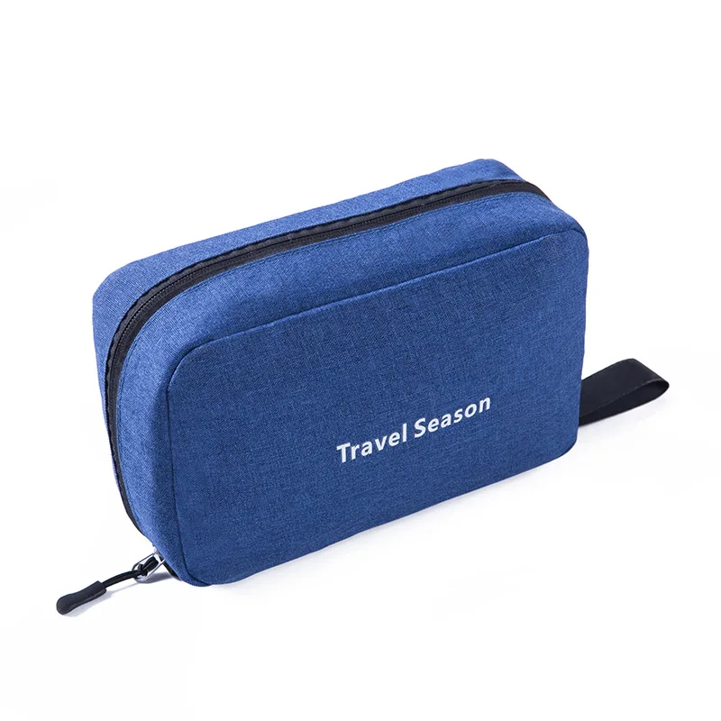 Hanging-Hook Travel Toiletry Organizer Bag Deep Blue color SKU reference