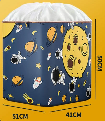 Cotton-Linen Drawstring Laundry & Storage Bag Astronaut color SKU reference