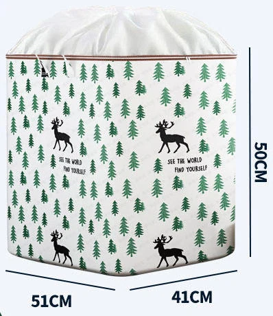 Cotton-Linen Drawstring Laundry & Storage Bag Deer color SKU reference