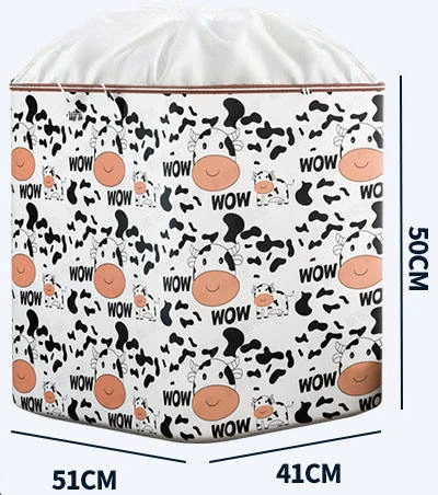 Cotton-Linen Drawstring Laundry & Storage Bag Cow color SKU reference