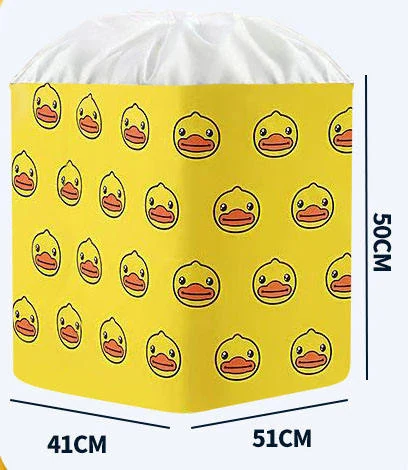 Cotton-Linen Drawstring Laundry & Storage Bag Duck color SKU reference
