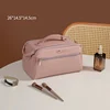 PU Travel Makeup & Toiletry Bag Hot pink color SKU reference