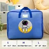 Foldable Zippered Clothing and Quilt Storage Bag Navy color SKU reference