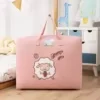 Quilt and Blanket Storage Tote with Three Size Options Pink / 45 × 39 × 18.5 cm color SKU reference