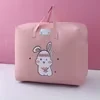 Quilt and Blanket Storage Tote with Three Size Options Pink 2 / 52 × 41.5 × 24 cm color SKU reference