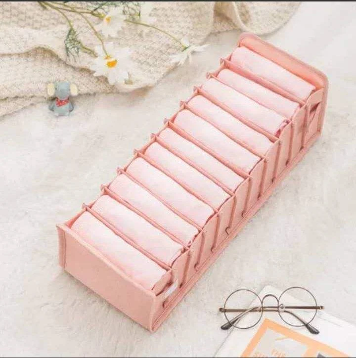 Nylon Drawer Organizer for Bras & Underwear Pink · reference 3 SKU overview reference