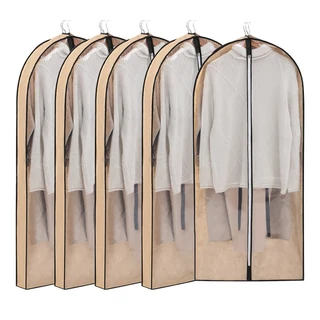 Reusable Nonwoven Garment Cover with Side Gusset Khaki · 45 × 10 × 60 cm color SKU reference
