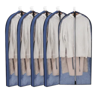 Reusable Nonwoven Garment Cover with Side Gusset Navy · 60 × 10 × 100 cm color SKU reference