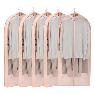 Reusable Nonwoven Garment Cover with Side Gusset Pink · 60 × 16 × 125 cm color SKU reference