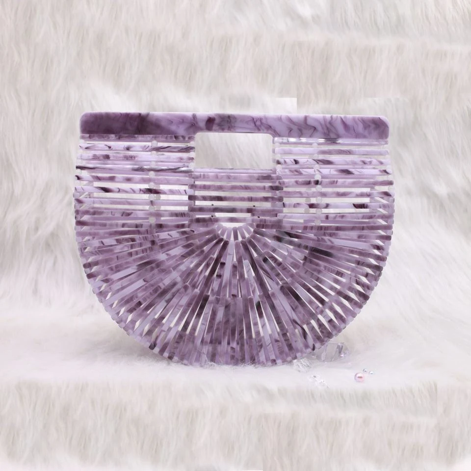 Handmade Acrylic Evening Clutch in Five Color References product reference image