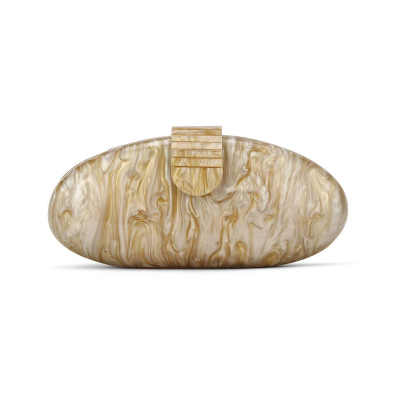 Oval Acrylic Evening Bag with Chain Strap product reference image