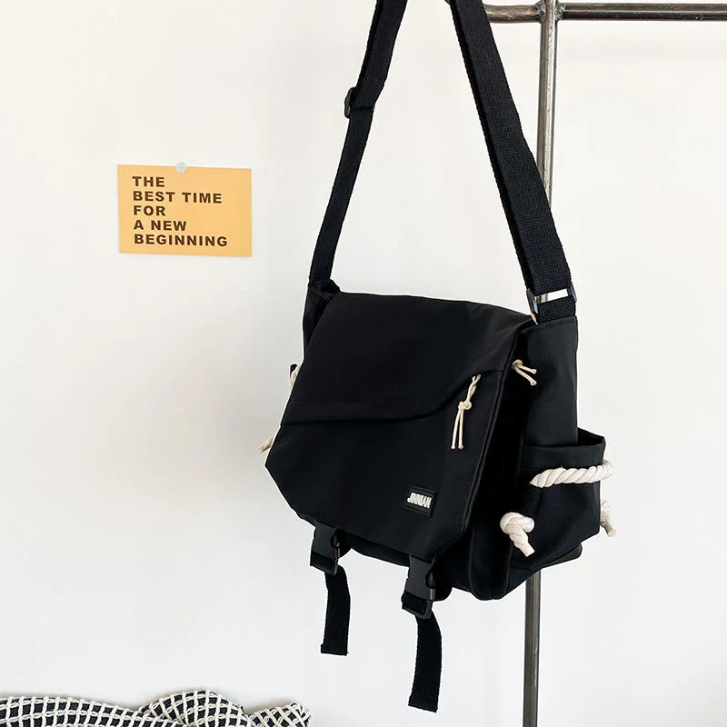 Multi-Layer Square Crossbody Bag Black color SKU reference