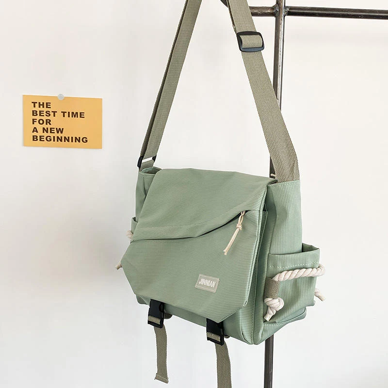 Multi-Layer Square Crossbody Bag Green color SKU reference