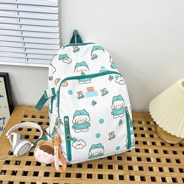 Cartoon Graffiti Multi-Pocket Backpack product reference image
