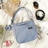 Nylon Multi-Layer Shoulder Bag with Mini Pouch Blue color SKU reference