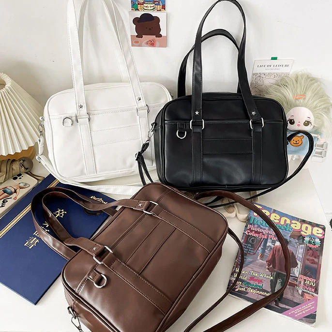 PU Shoulder Bag with Star Embroidery product reference image