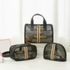 3-in-1 Transparent Mesh Cosmetic Bag Set 3-in-1 Set · D color SKU reference
