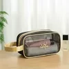 3-in-1 Transparent Mesh Cosmetic Bag Set Makeup Bag · A–D (shared image) color SKU reference