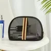 3-in-1 Transparent Mesh Cosmetic Bag Set Clutch Bag · C color SKU reference
