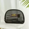 3-in-1 Transparent Mesh Cosmetic Bag Set Clutch Bag · D color SKU reference