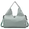 Nylon Gym Bag with Shoe Pockets and Yoga-Mat Strap Army Green color SKU reference