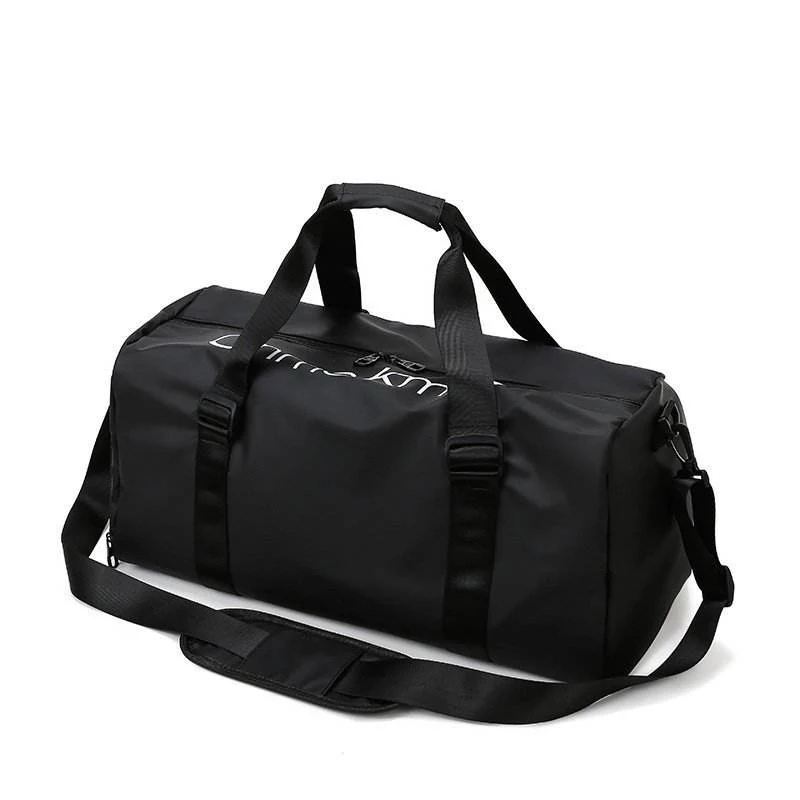 Gym Duffel with Wet-Dry Storage and Seven Color References Black color SKU reference