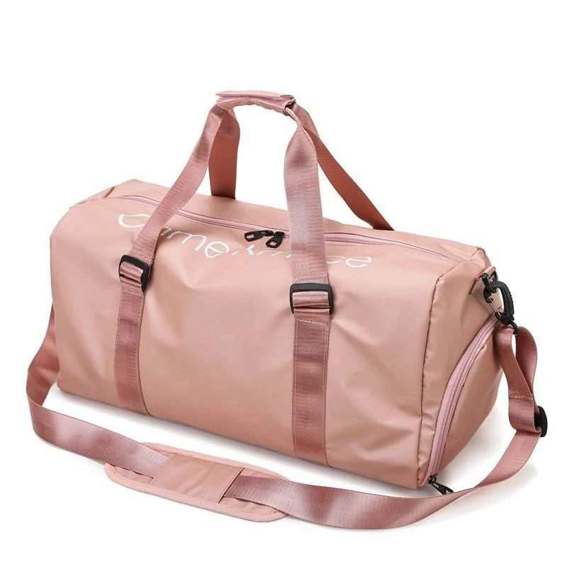 Gym Duffel with Wet-Dry Storage and Seven Color References Pink color SKU reference