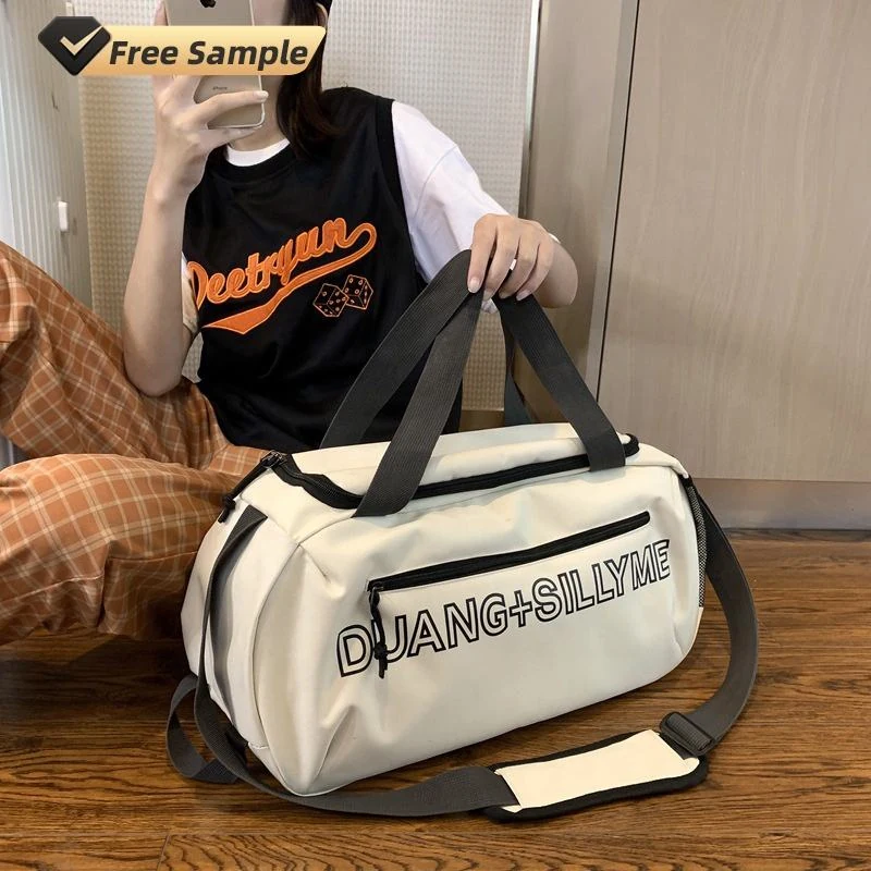 Custom Nylon Gym Duffel with Side Mesh Pocket product reference image