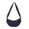 Lightweight Nylon Half-Moon Crossbody Bag Dark blue color SKU reference